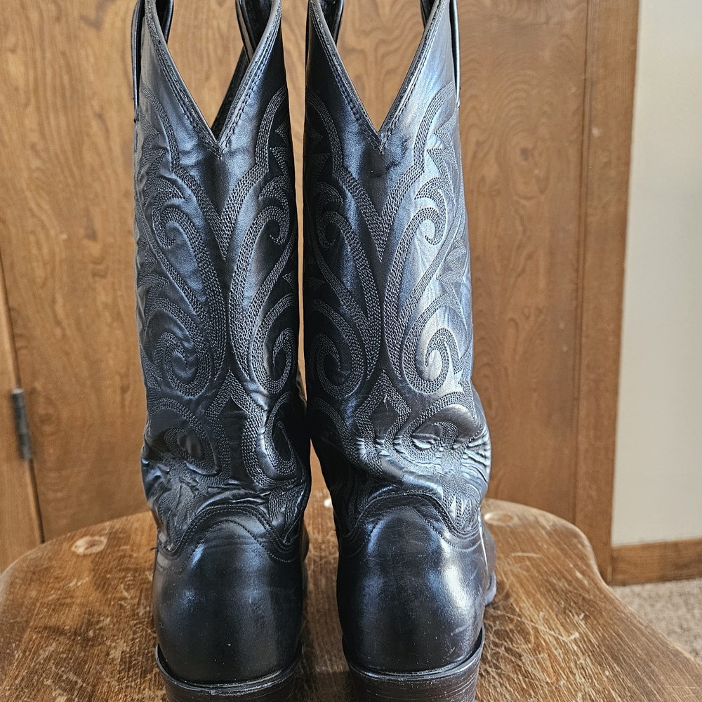 Dan Post Black Embroidered Western Boots - Picture 3 of 8